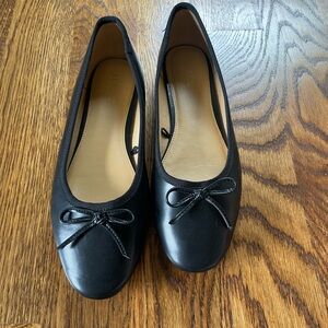 Leather J. crew ballet flats
